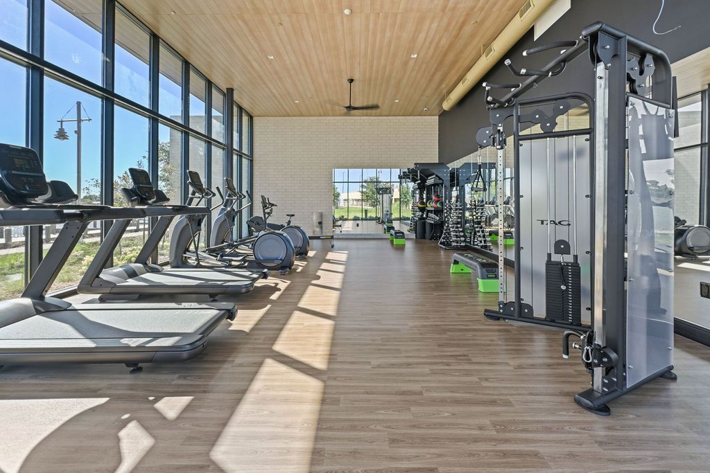 Luxury apartment gym Oshkosh