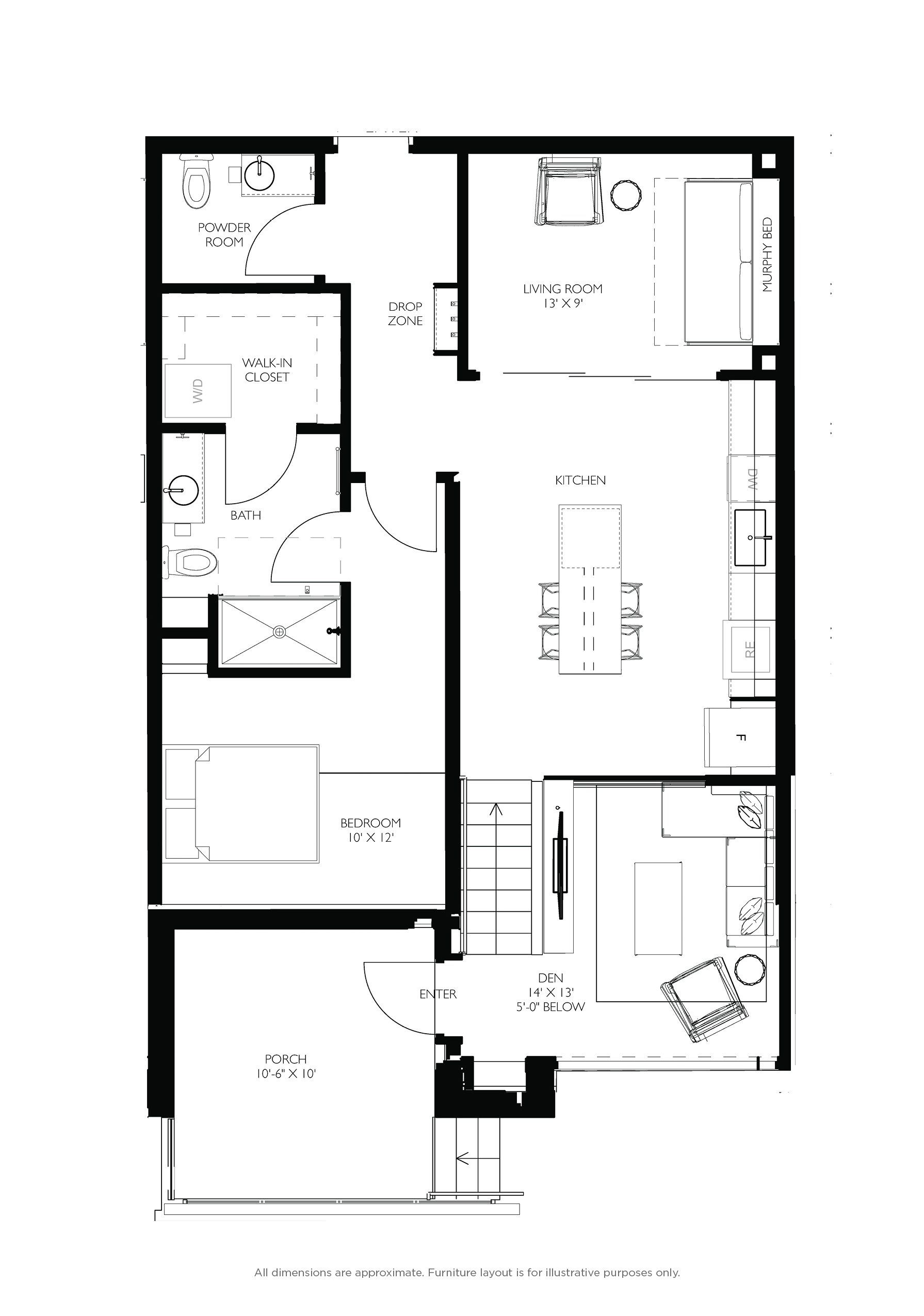 2 bed floorplan - b15