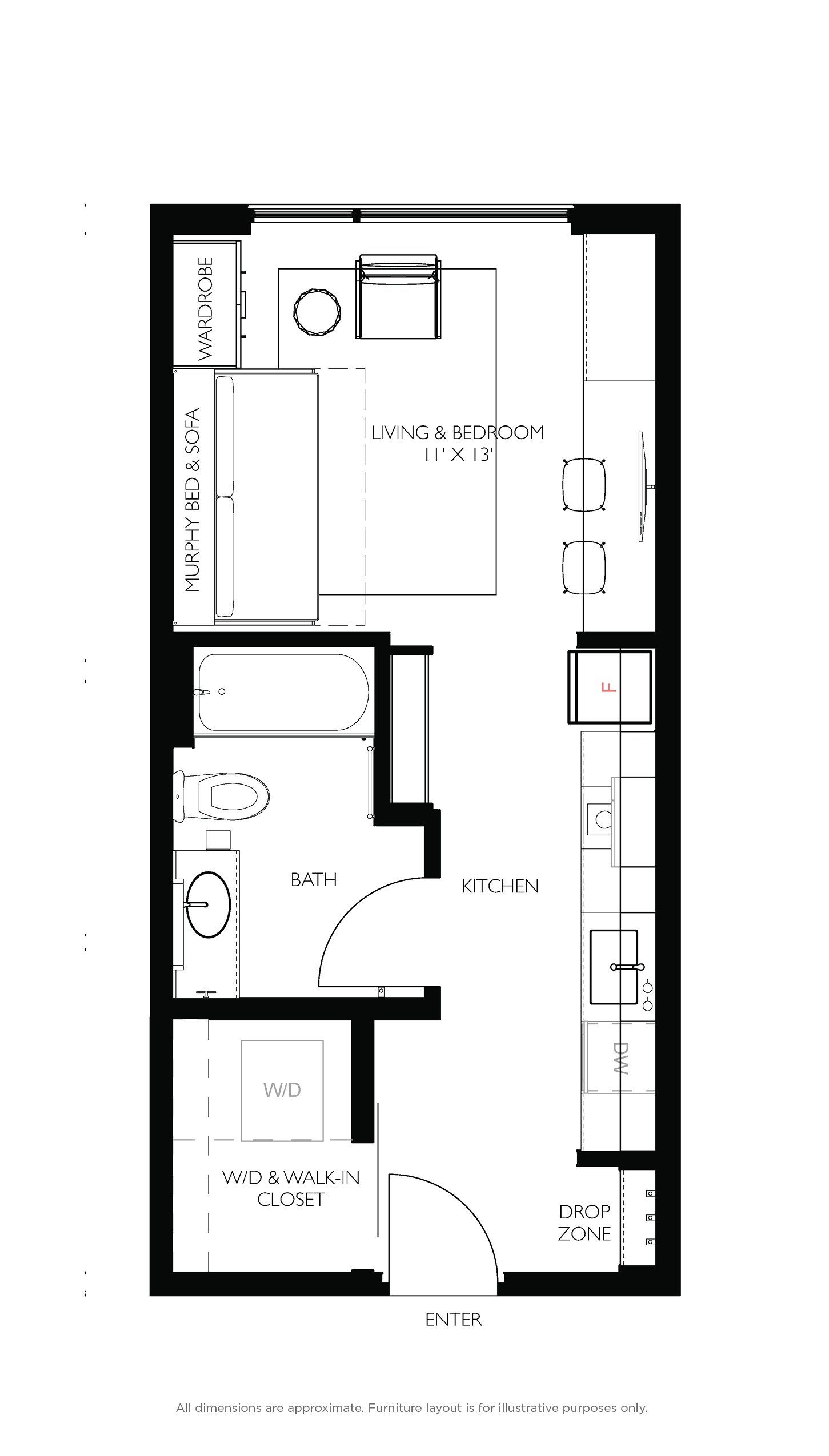 Studio floor plan - s2