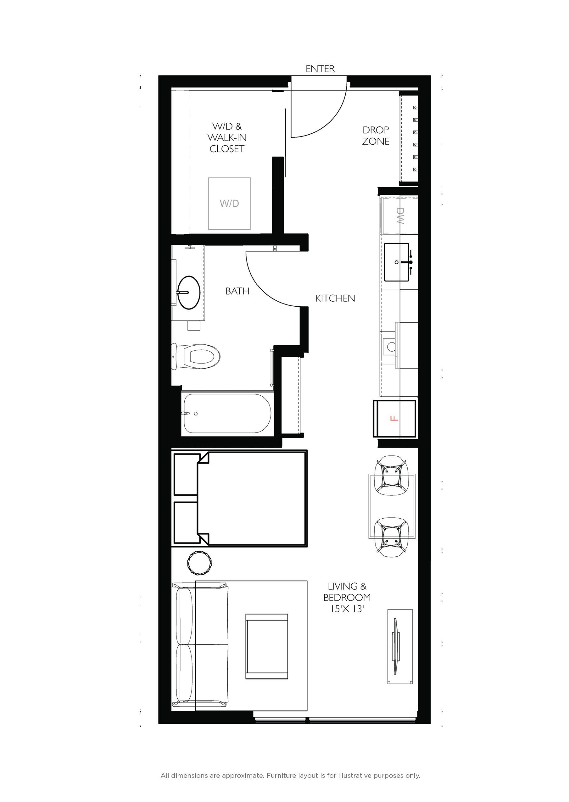 Studio floor plan - s3