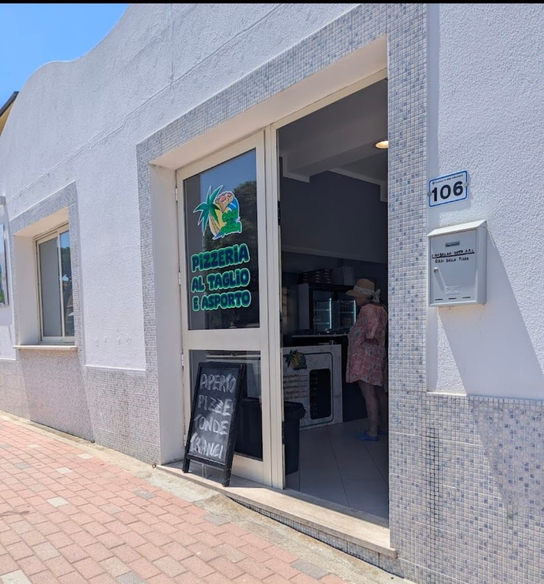 Pizzeria a taglio da asporto, consegna a domicilio e consumazione in loco