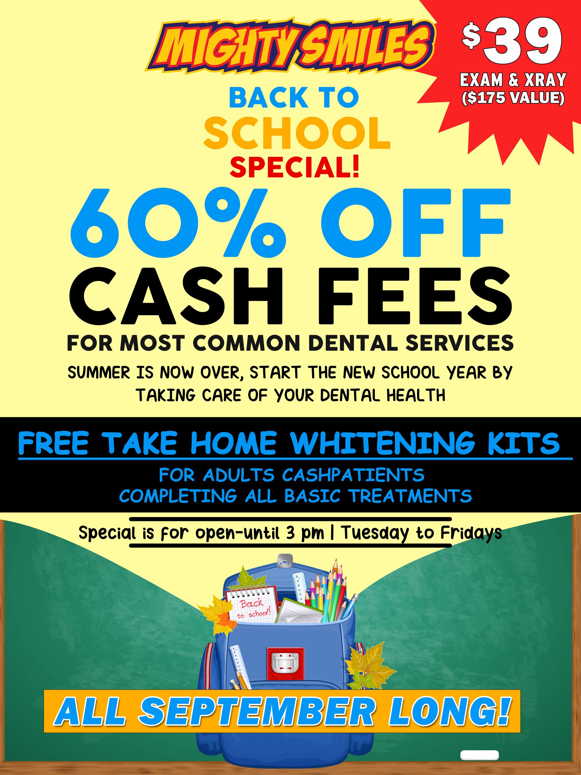 Back to School Dental Special