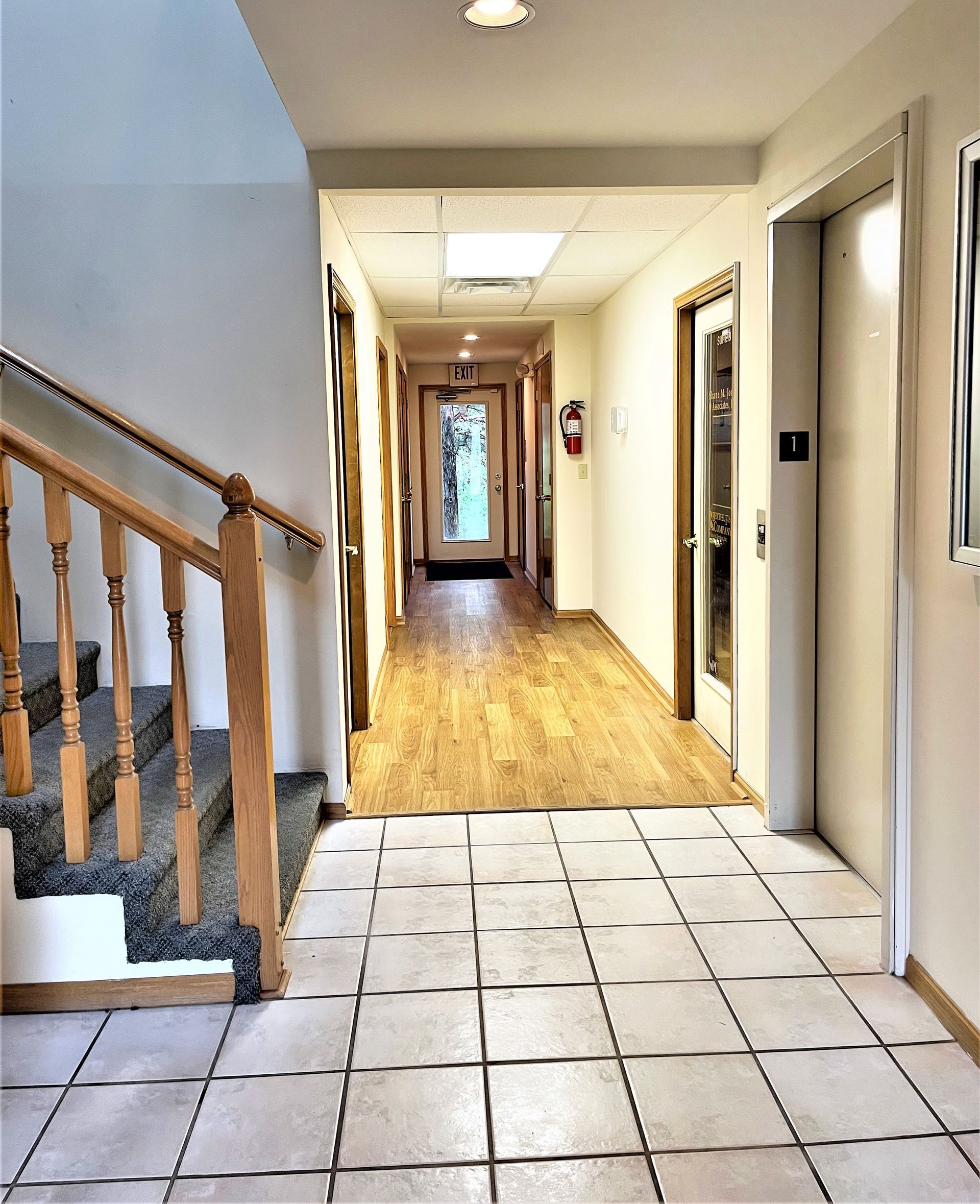 interior hallway with staircase