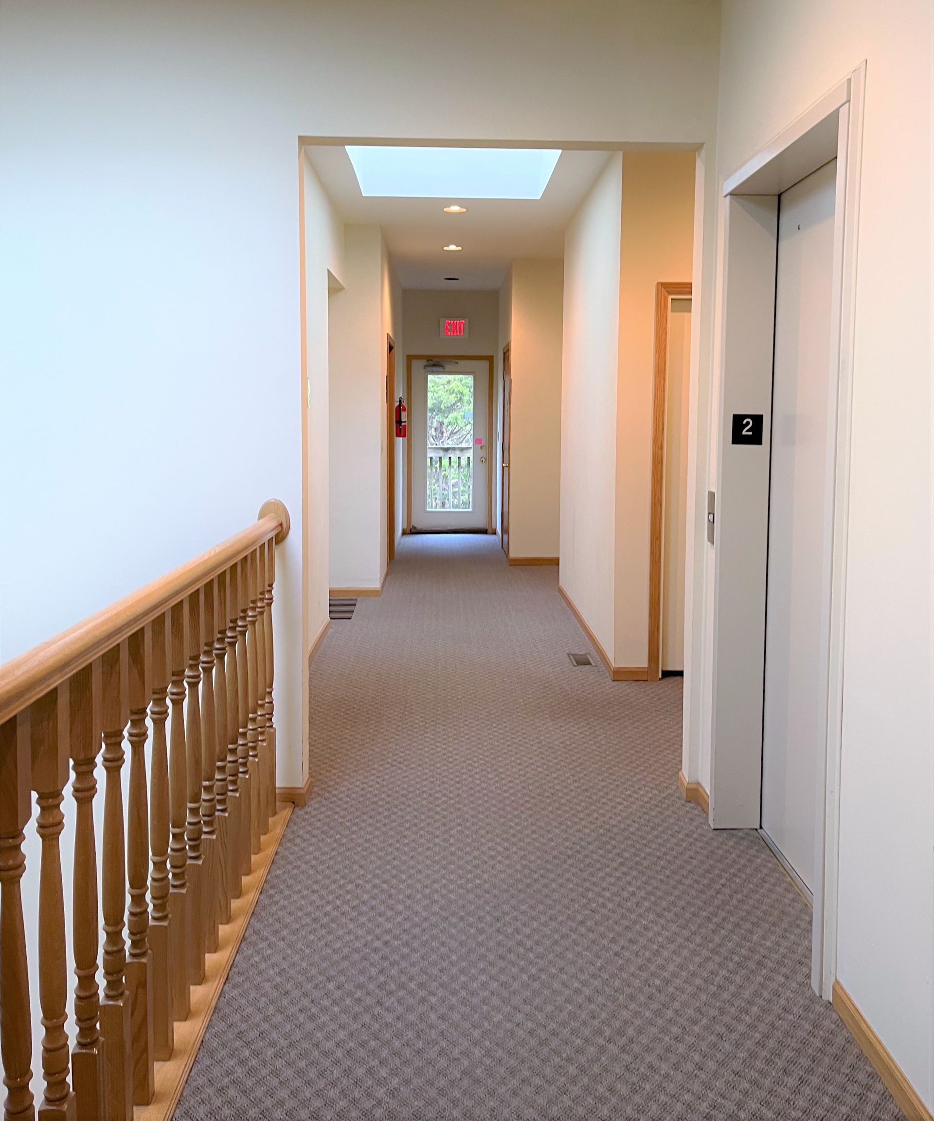 interior upstairs hallway