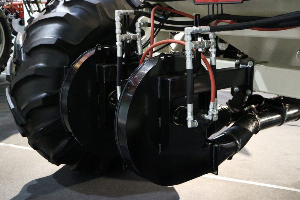 A Close up Of a Tractor with A Large Tire — Parkes Machinery Services PTY LTD in Cowra, NSW