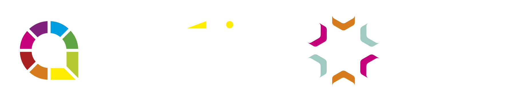 Un logo coloré de la lettre « a », formé d'une roue de couleurs arc-en-ciel segmentée sur un fond noir.