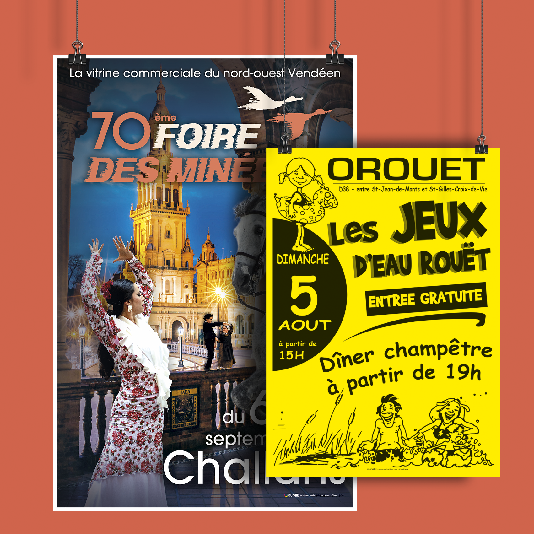Deux affiches événementielles : 