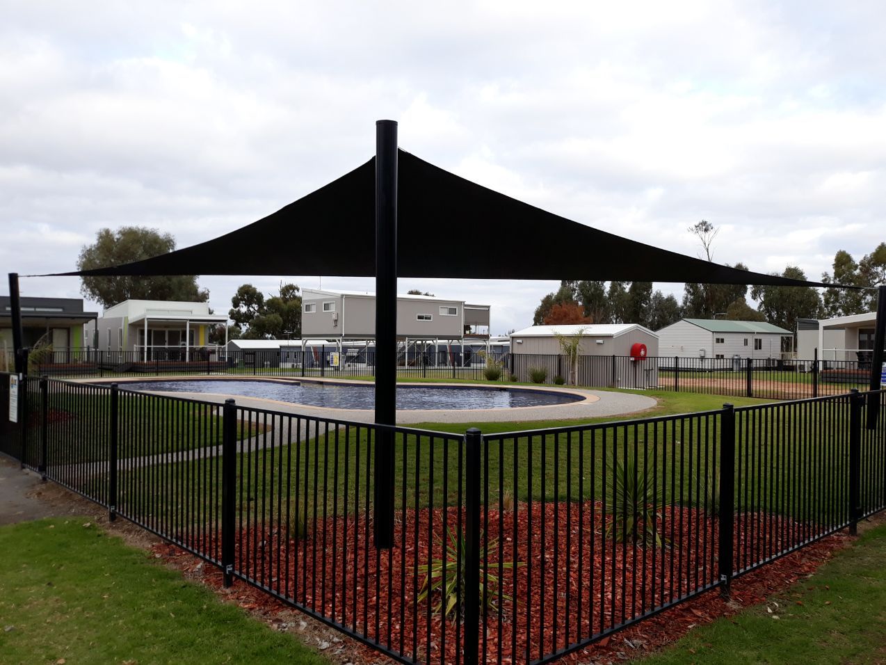 Black Shade Sails — Custom Blinds in Corowa, NSW