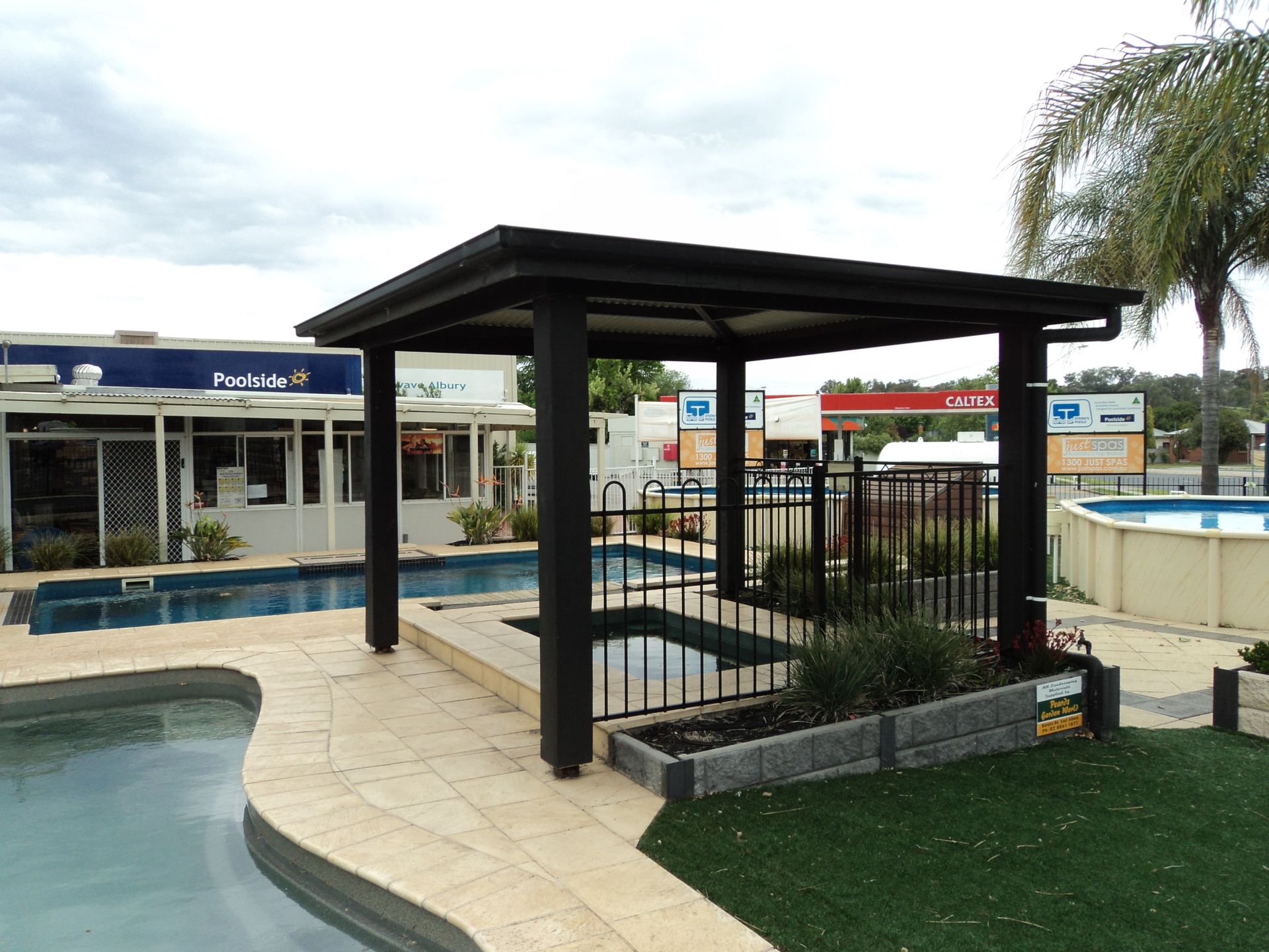 Red Roof Gazebo — Custom Blinds in the Albury Region, NSW