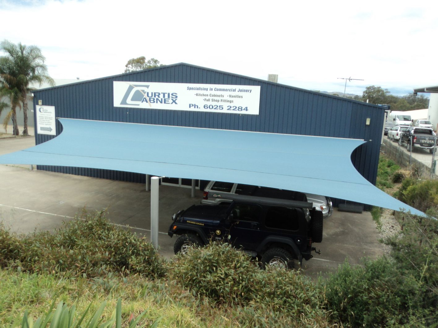 Shade Sails Installed At Curtis Abnex — Custom Blinds in Wodonga, NSW