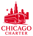 A logo for charter service with a gold letter s