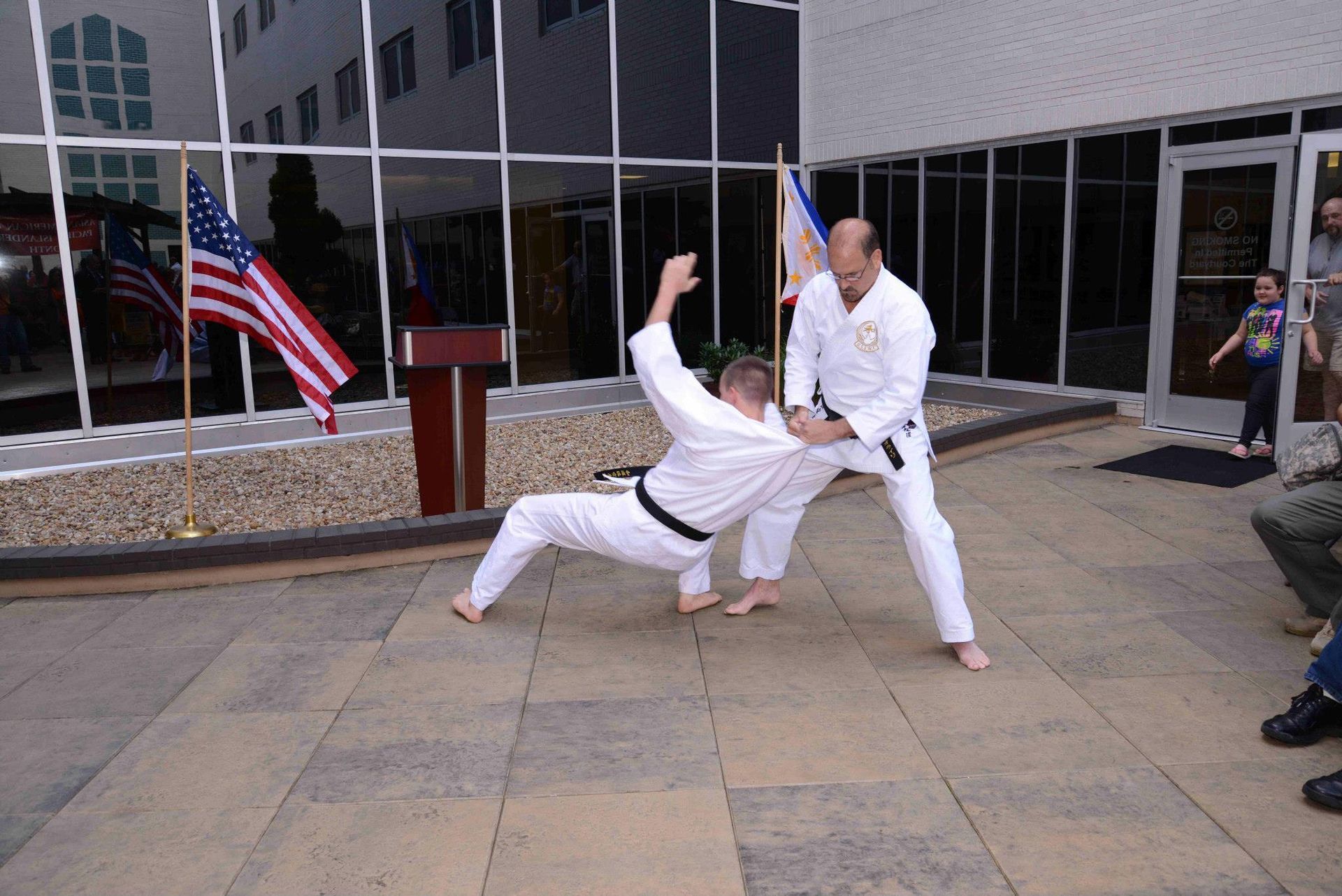 Sensei performing Wado-Ryu Karate Do