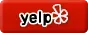 Yelp logo in white text and flower graphic on a red button.