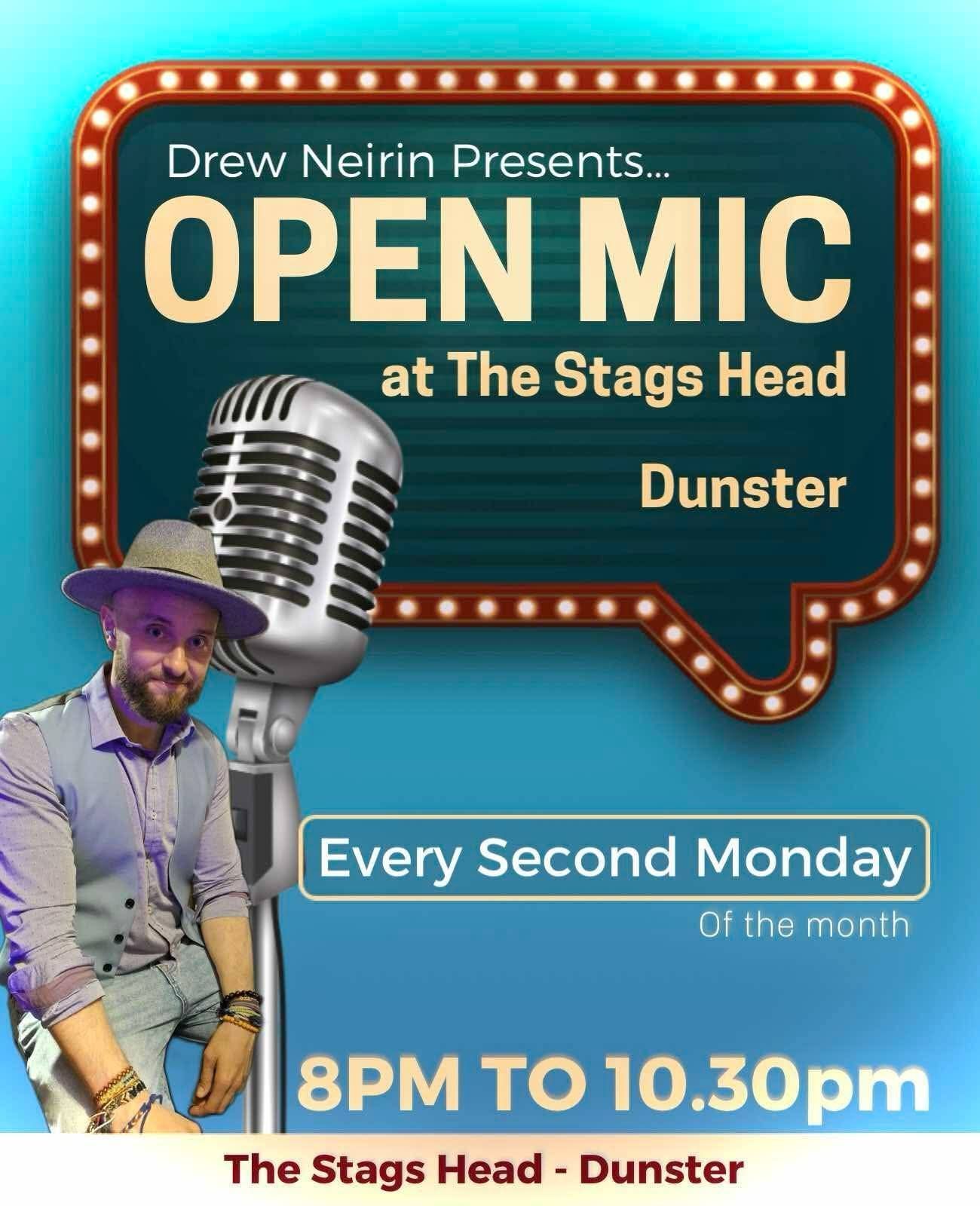 Open Mic Night - Monday 8th December 20:00 - 22:30