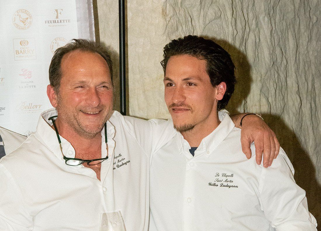 Soirée Ehtoiles et toques aux Hautes Roches - Dudognon père et fils