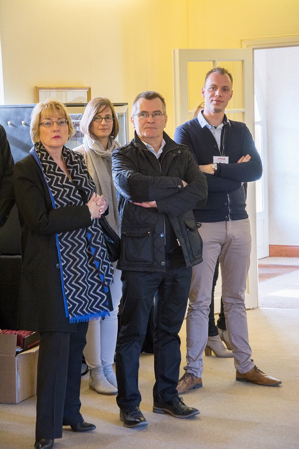 Accueil Journée presse au château de Noirieux - viande maturée Maine Anjou Adema - Invités
