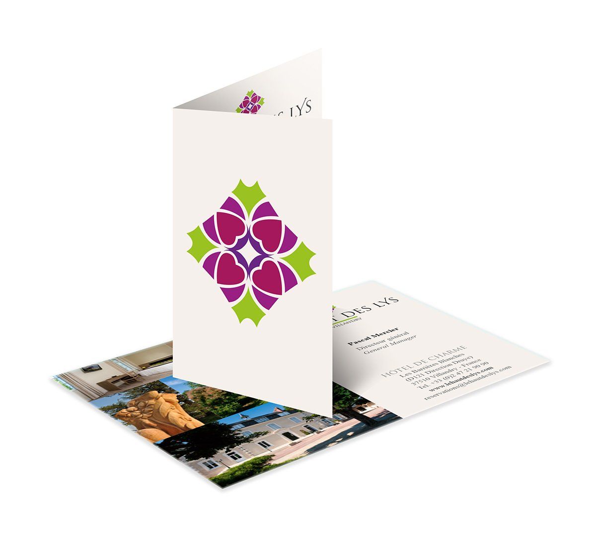 Carte de visite de l'hôtel le Haut des Lys