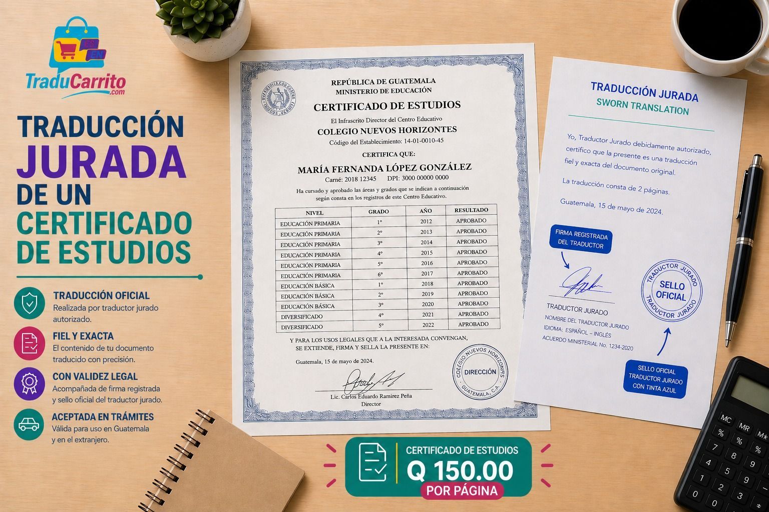 Certificado de estudios