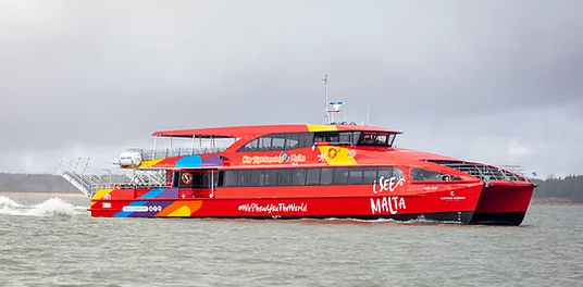 The 33 metre Malta tourism vessel built by Wight Shipyard.