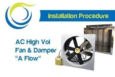 Installation for AC High Vol Fans & Air Dampers (A flow