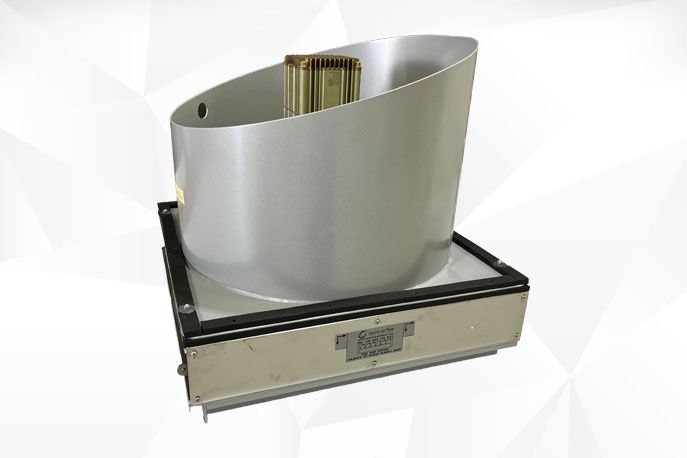 High volume fan fitted on to an air damper for the Girawaa NSW Fire Boat