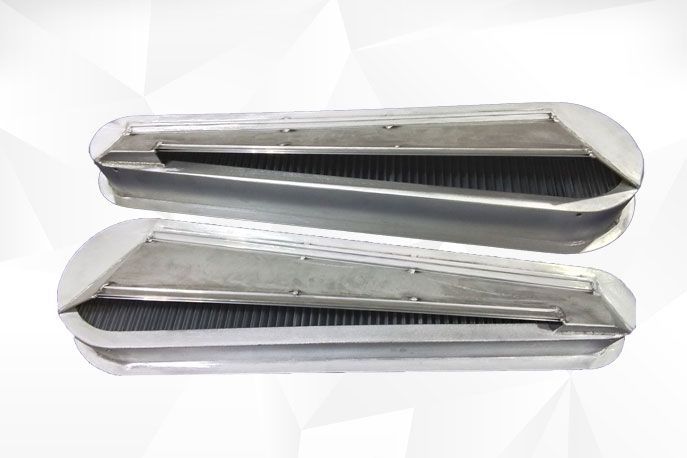 Manufactured grilles pre powdercoating.