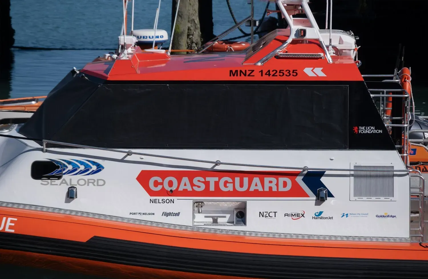Marine Air Flow engine room intake grilles on the NZ Sealord Coastguard vessel