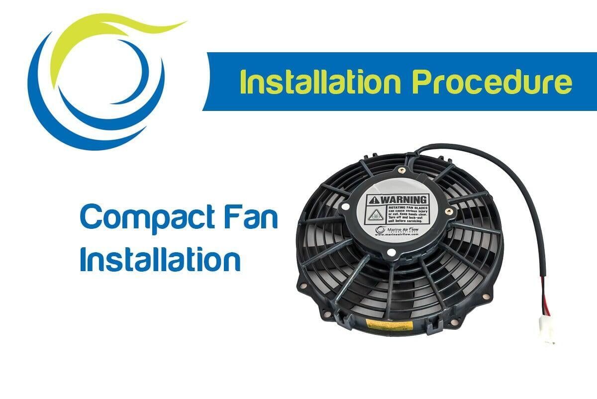 Installation for Compact fans including reversable blade directions