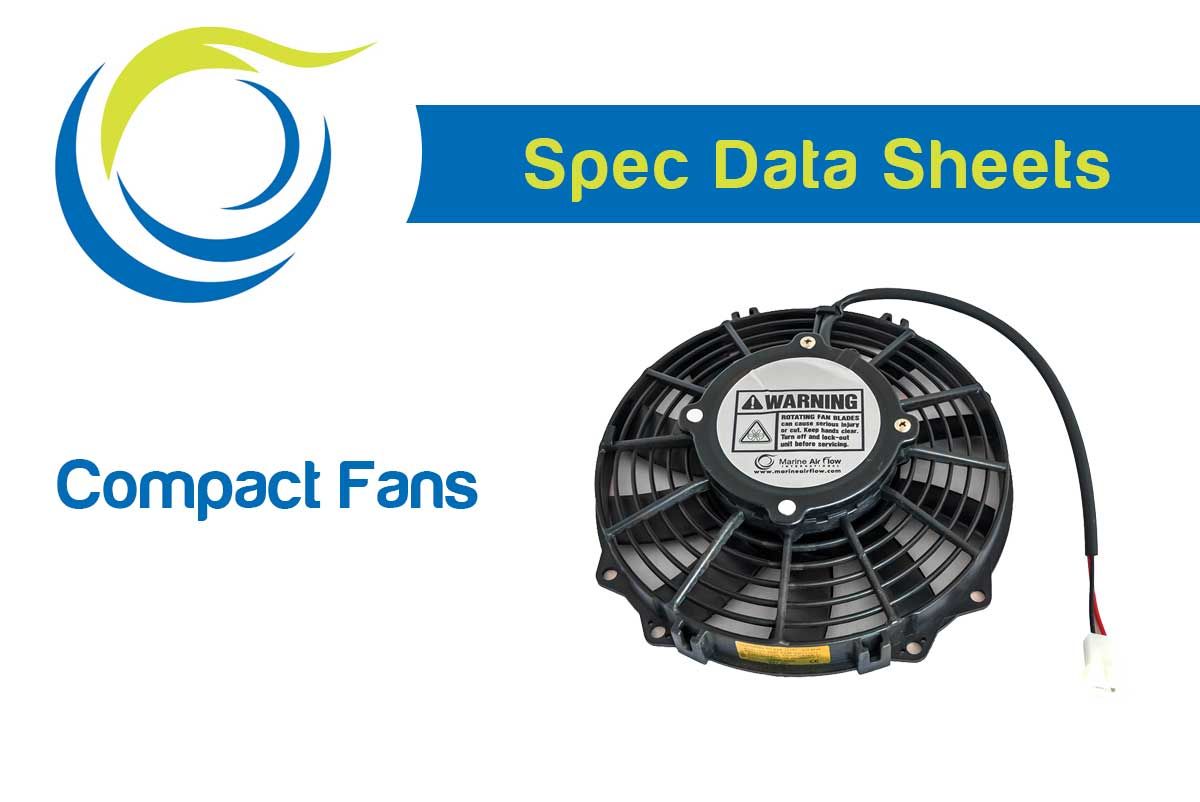 Spec data for DC Compact Fans