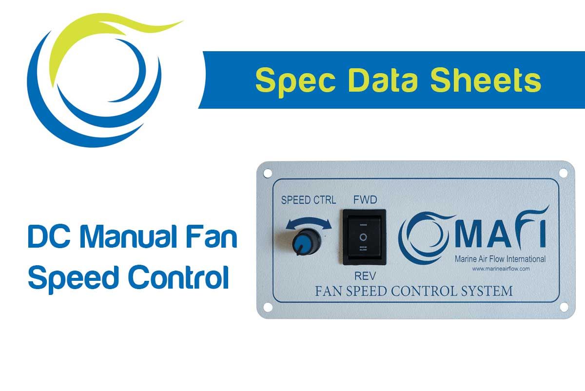Spec data for DC Manual Fan Speed Controller