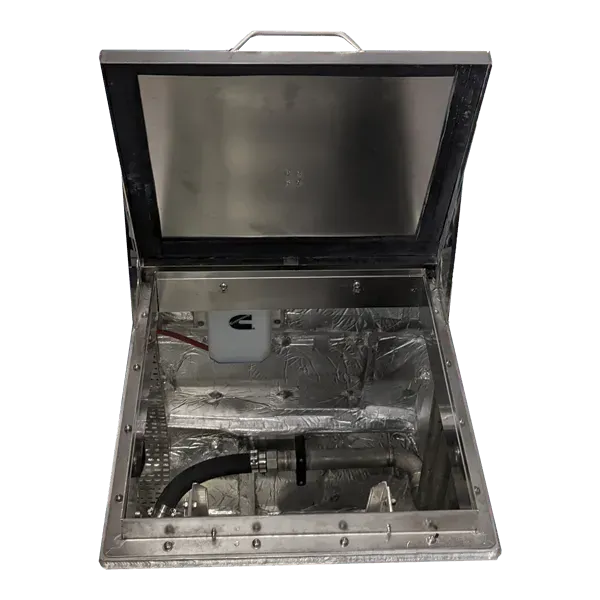 Stainless steel man access damper (fire flap) for marine engine rooms. 