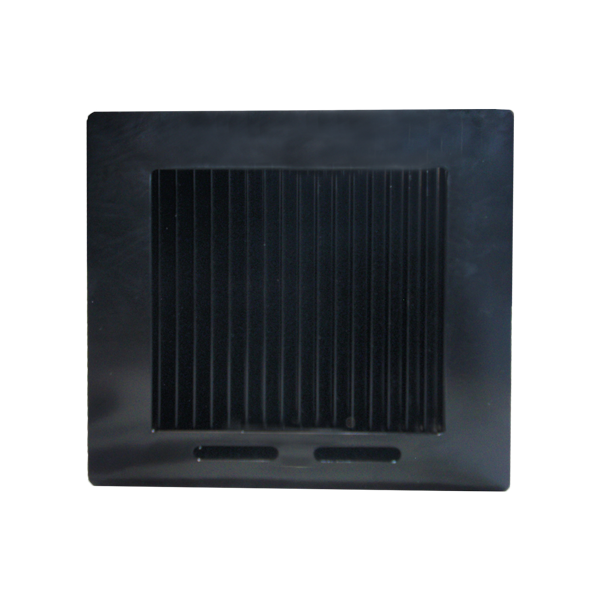 Air intake grille powdercoated black.