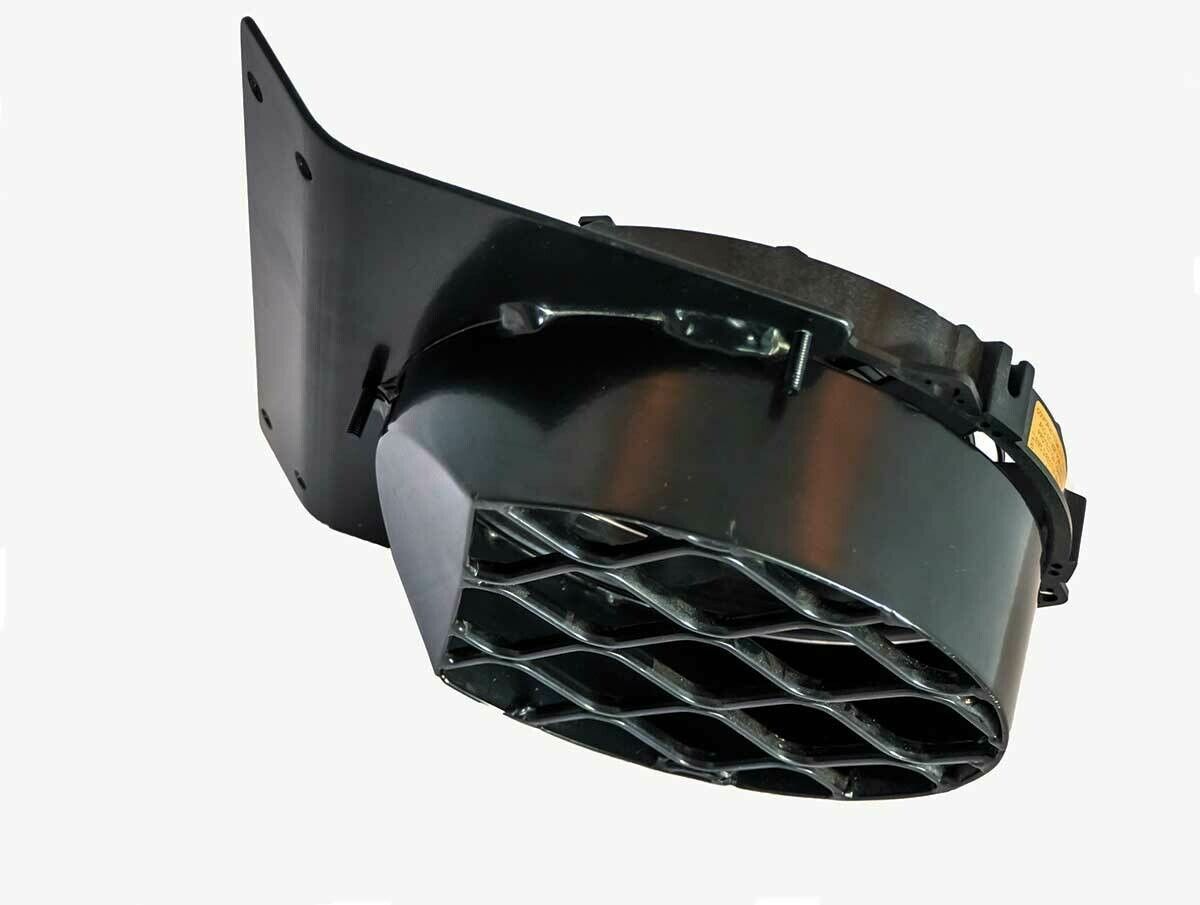 DC Compact engine room ban with an angle mount and a finger guard