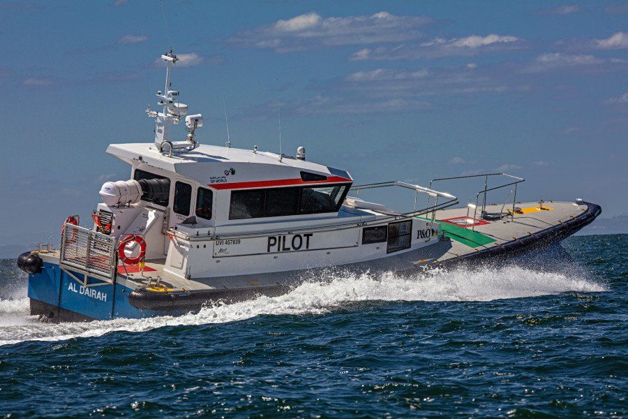 The Al Dairah a new pilot boat for the UAE with Marine Air Flow engine room ventilation equipment