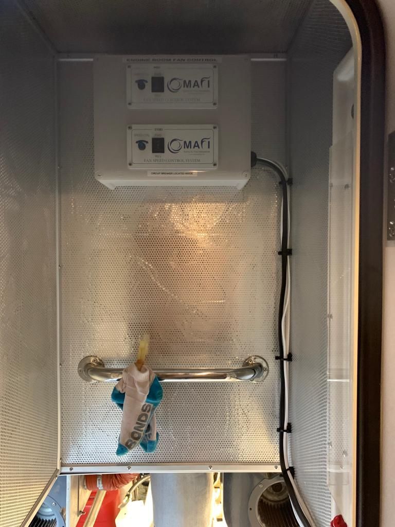 The fan speed controllers ready for use on the Opal Lady