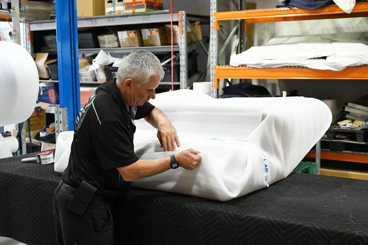 A project being packed for dispatch. A project being packed for dispatch.