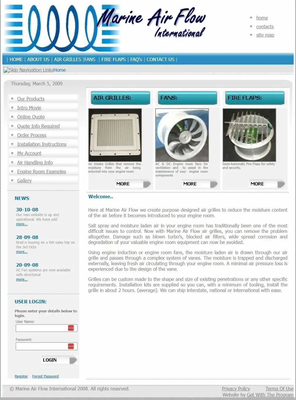 The original MAFI website. OMG it is scary isn't it?