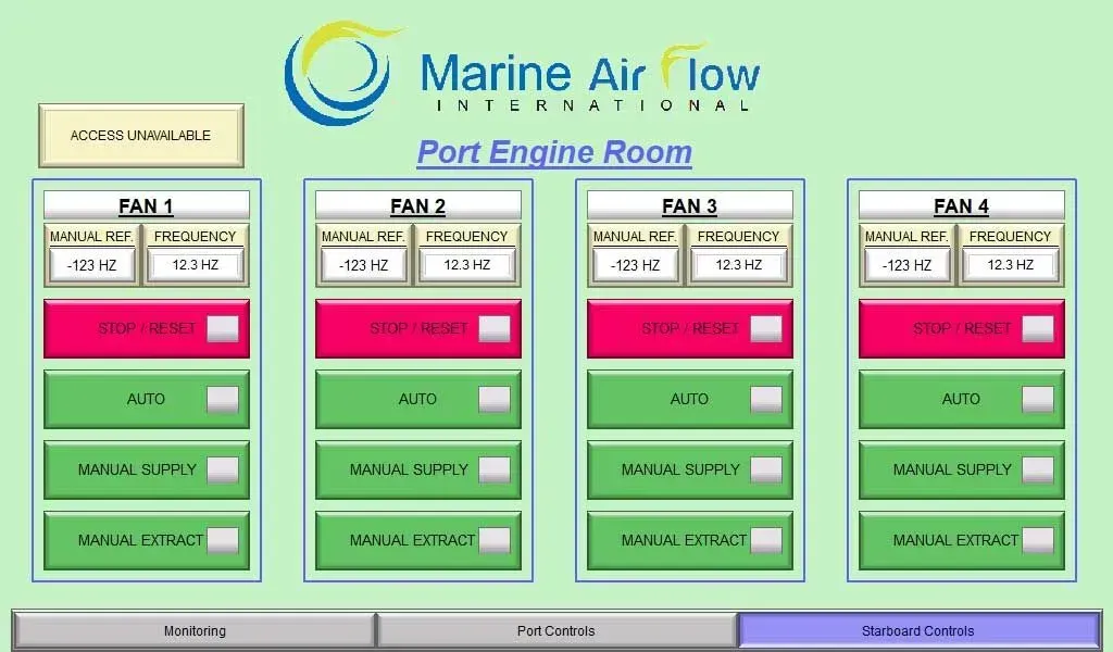 Port screen on our Red Lion Air-On-Demand controller