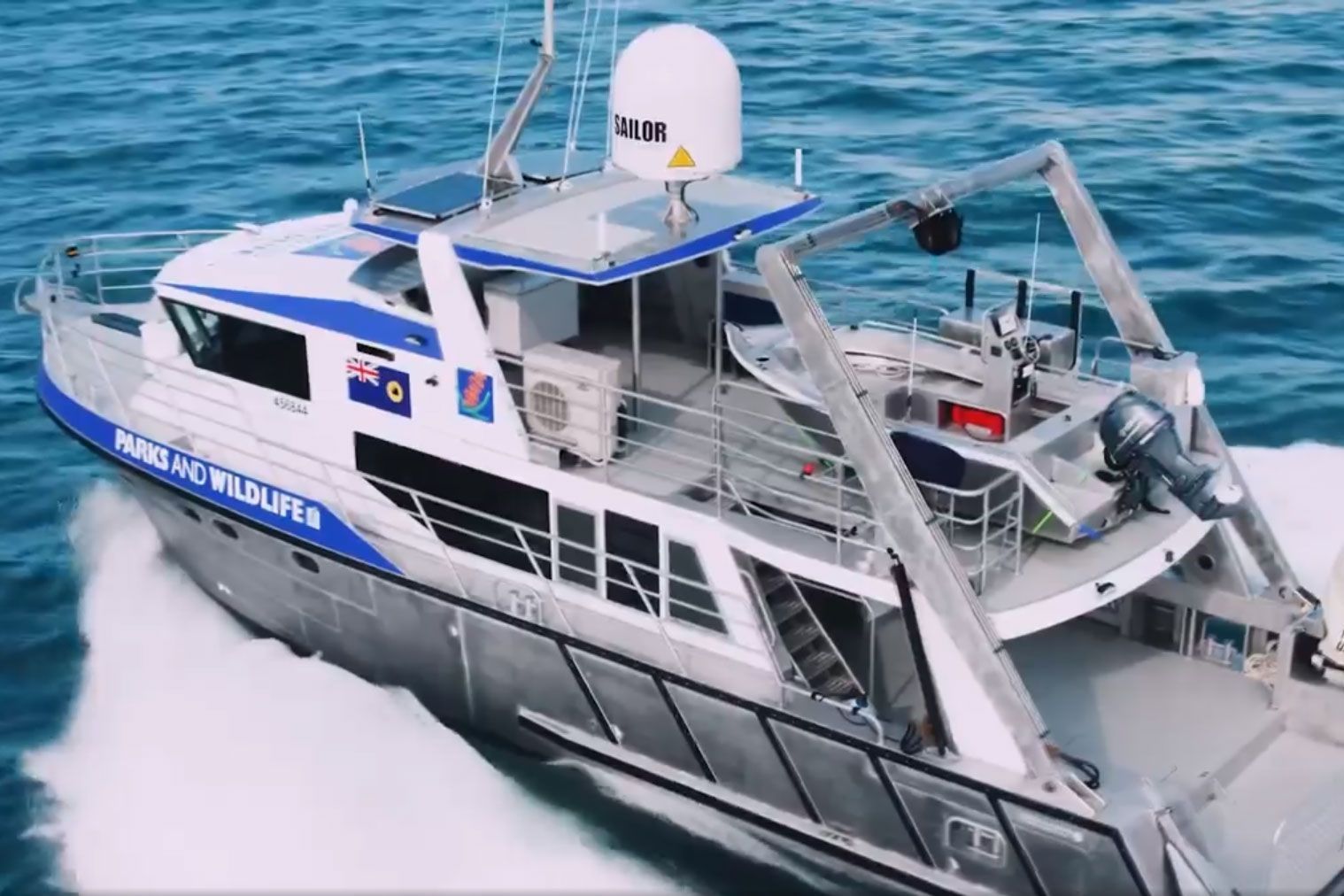 Marine Air Flow supplied engine room intake grilles visible here