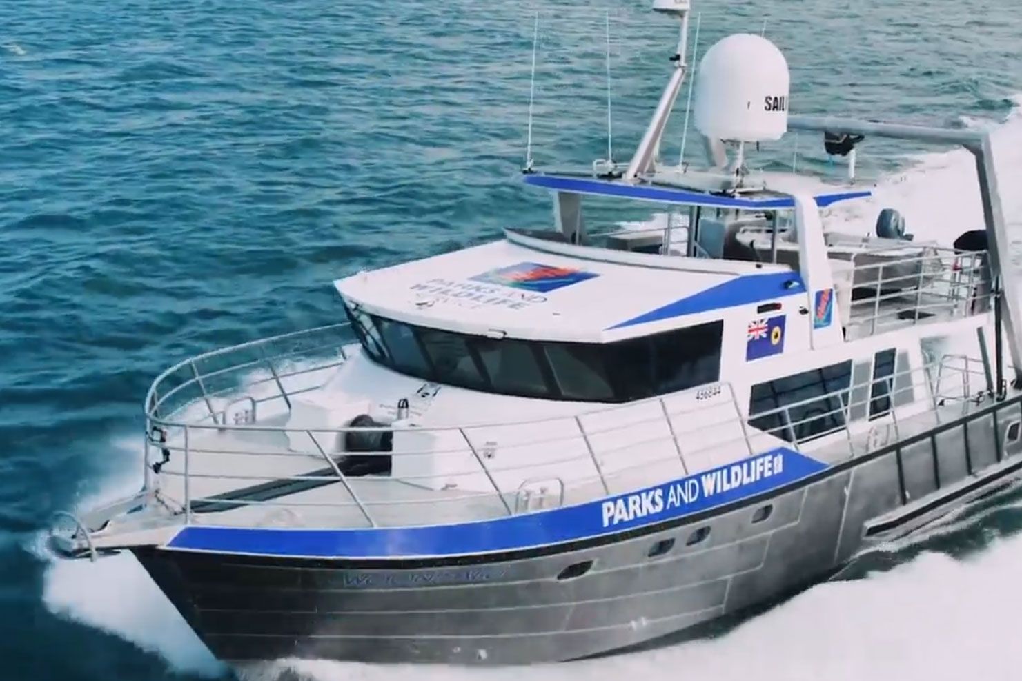 The Woonbalu, a parks and wildlife vessel with MAFI grilles, fans and dampers