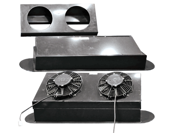 An intake grille, damper and fan and diverter combination system.