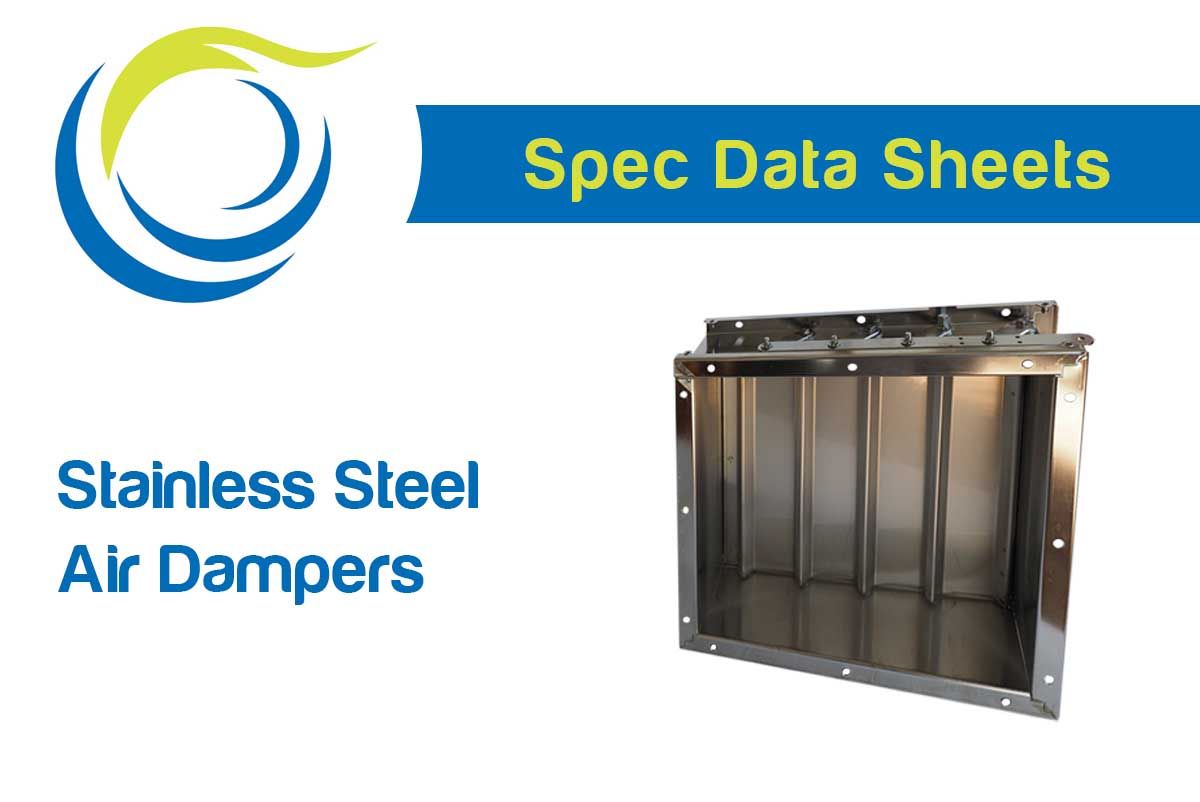 Spec data for stainless steel air dampers