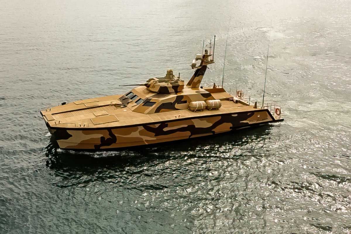 The North Sea constructed tank boat for the Indonesian military