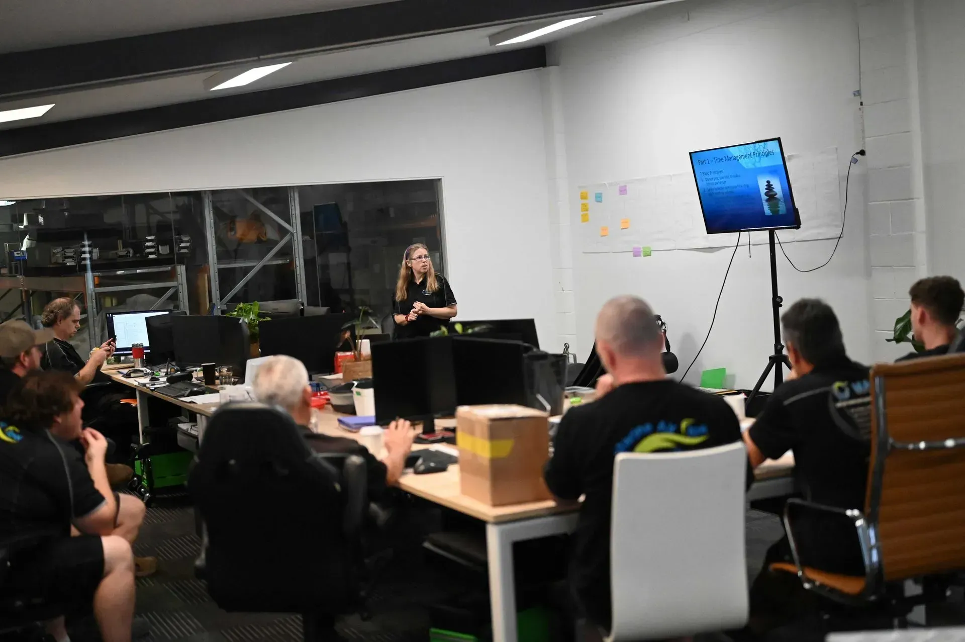 Our quarterly meeting is Famous for Brad talking and our profit share announcement!