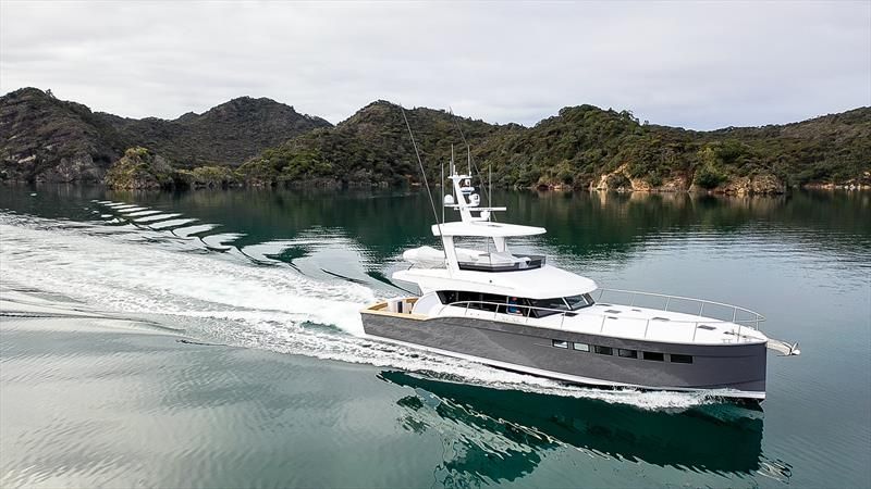 The carbon fibre  Matuku showcasing its cruising capabilities