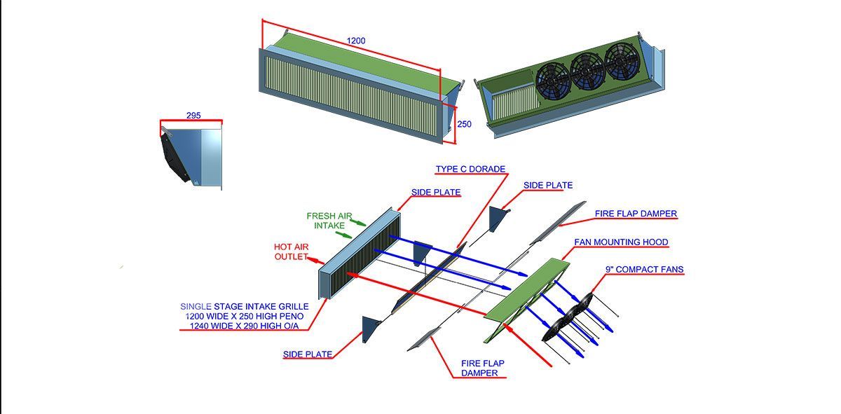 The airflow plan for the NSW Search and Rescue boats Woolgoolga. The airflow plan for the NSW Search and Rescue boats Woolgoolga.