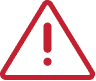 Red exclamation point inside a red triangle, a hazard warning symbol.
