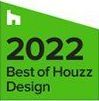 A green sign that says `` best of houzz design ''.