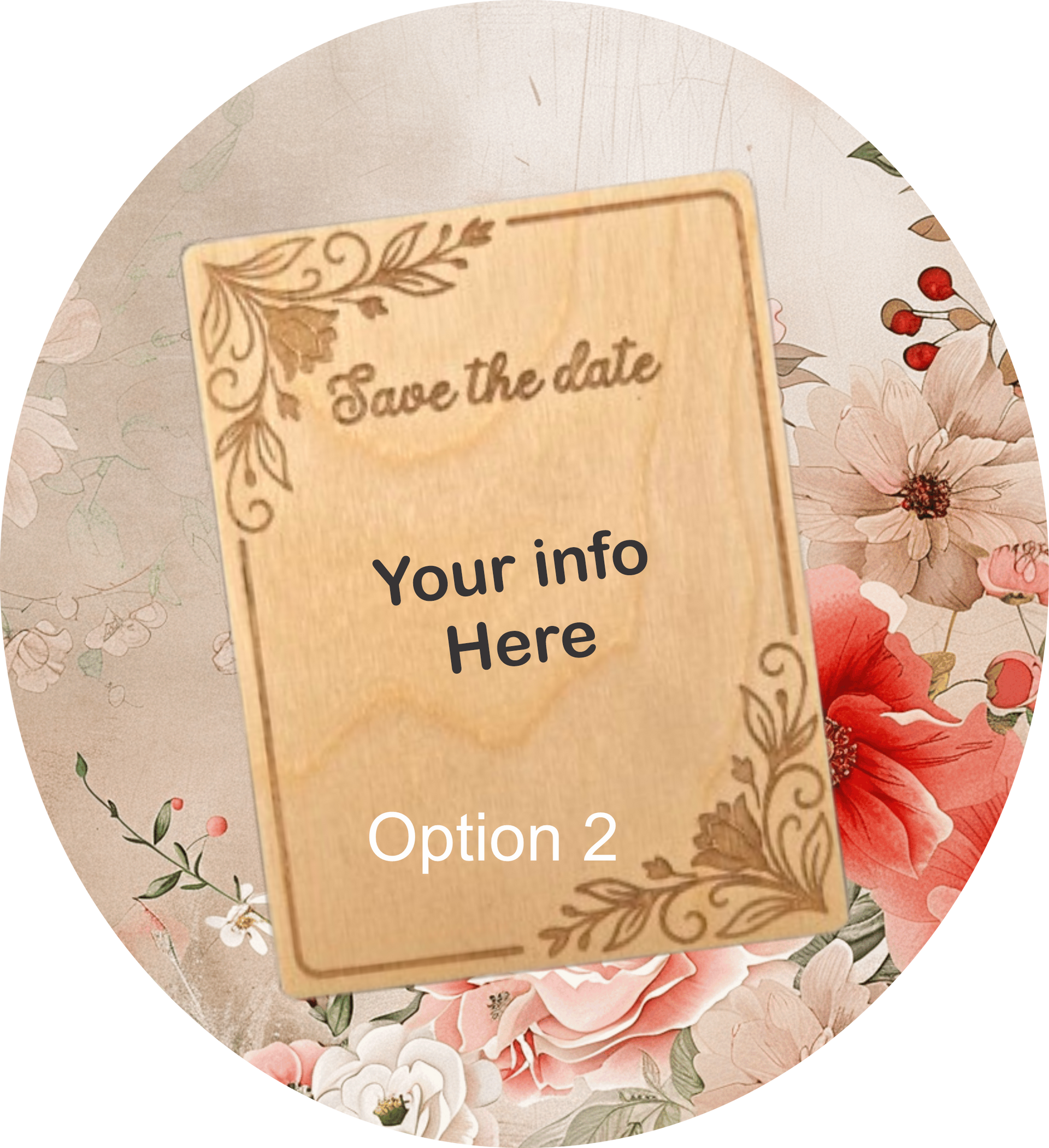 Custom Laser-Engraved Wooden Save the Dates – A Timeless First Impression!