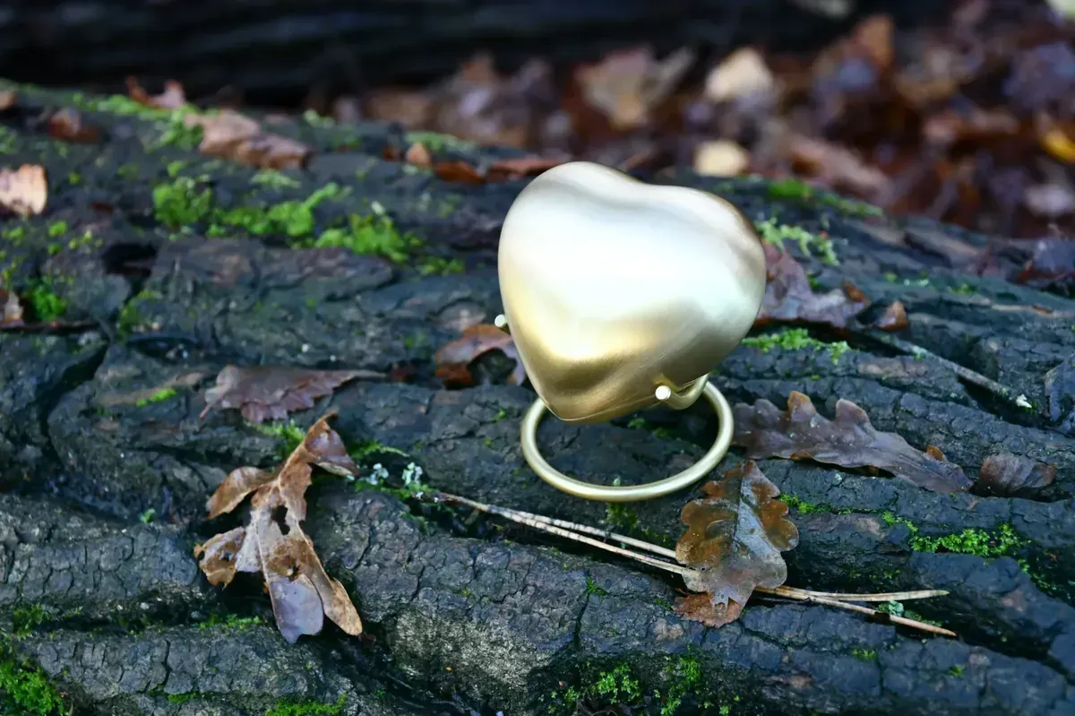 Gouden mini-urn standaard